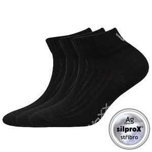 VOXX Ponožky Setra detské čierne 3 páry 25-29 EU 109706