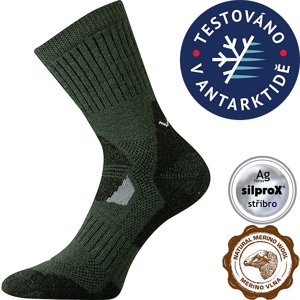 VOXX Stabil CLIMAYARN khaki ponožky 1 pár 35-38 EU 103548