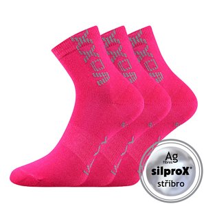 VOXX Adventurik magenta ponožky 3 páry 30-34 EU 100032