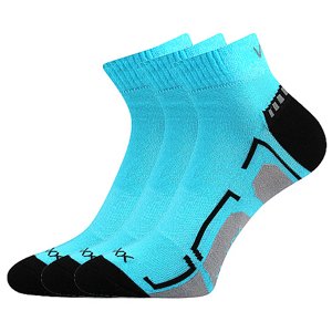 VOXX ponožky Flashik neon tyrkysové 3 páry 20-24 EU 112833