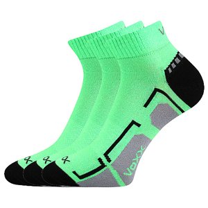 VOXX ponožky Flashik neónovo zelené 3 páry 30-34 EU 112844