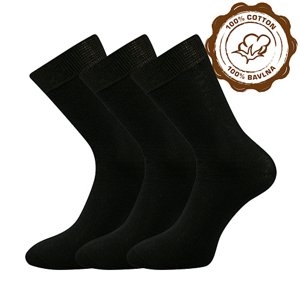 LONKA® ponožky Fany černá 3 pár 35-37 100909