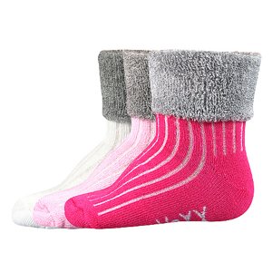 VOXX ponožky Lunik mix A - dievča 3 páry 18-20 EU 113717
