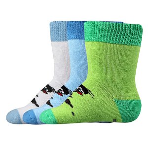 BOMA Krtkovské ponožky froté mix A - chlapec 3 páry 14-17 EU 108959