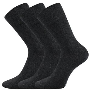 LONKA ponožky Diagram anthracite melé 3 páry 35-38 EU 115452