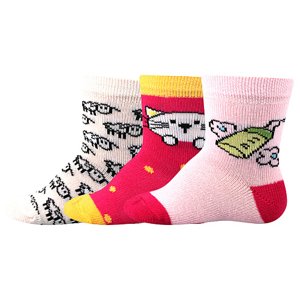BOMA ponožky Bejbik mix B - dievča 3 páry 14-17 EU 116750