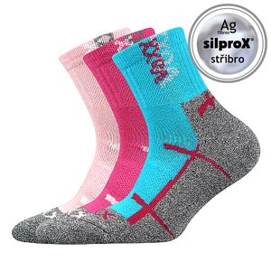 VOXX ponožky Wallík mix A - dievča 3 páry 16-19 EU 105875
