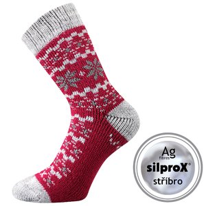 VOXX ponožky Trondelag magenta 1 pár 35-38 EU 117179