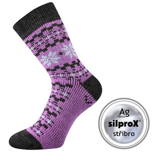 VOXX ponožky Trondelag fialové 1 pár 35-38 EU 117180