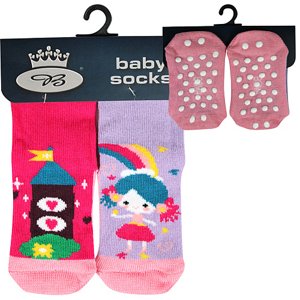 BOMA ponožky Dora ABS hrad + princezná 1 pár 14-17 EU 117258
