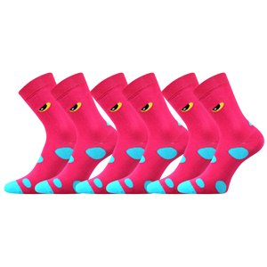 Ponožky LONKA Twidorik pink 3 páry 20-24 EU 117467