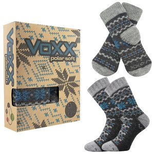 VOXX ponožky Trondelag set anthracite melé 1 ks 35-38 EU 117560