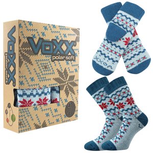 VOXX ponožky Trondelag set azure 1 ks 35-38 EU 117515