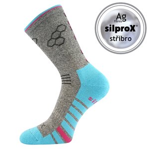 VOXX ponožky Virgo grey melé 1 pár 35-38 EU 117220