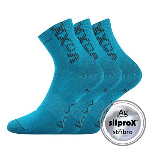 VOXX Adventurik ponožky tmavé tyrkysové 3 páry 25-29 EU 116710