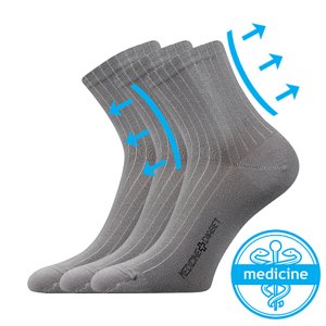 Ponožky LONKA Demedik svetlo šedé 3 páry 35-38 EU 110450
