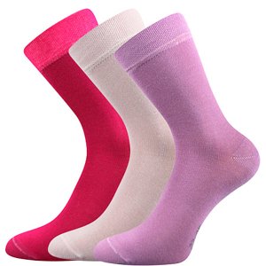 BOMA ponožky Emko mix A - dievča 3 páry 16-19 EU 100881