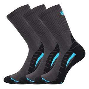 Ponožky VOXX Trim dark grey 3 páry 35-38 EU 106567