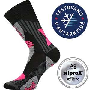 VOXX Vision ponožky čierno-magenta 1 pár 35-38 EU 110049