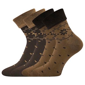 LONKA® ponožky Frotana caffe brown 2 páry 35-38 EU 117861