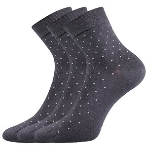 Ponožky LONKA Fiona tmavo šedé 3 páry 35-38 EU 115149