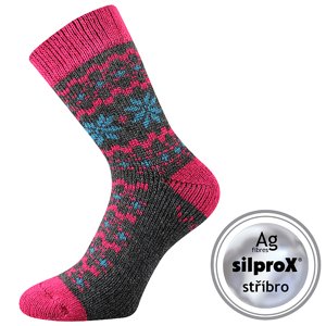 VOXX ponožky Trondelag dark grey melé 1 pár 35-38 EU 117183