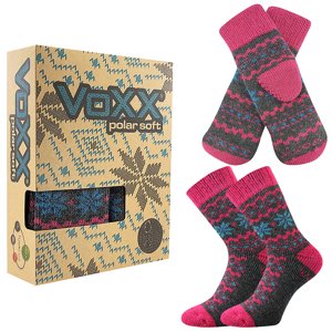 VOXX ponožky Trondelag set dark grey melé 1 ks 35-38 EU 117516