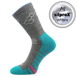 VOXX Virgo ponožky tmavo šedé melé 1 pár 35-38 EU 117216
