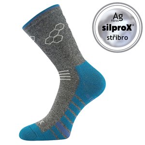 VOXX Virgo ponožky tmavo šedé melé II 1 pár 35-38 EU 117221
