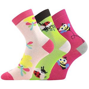 LONKA ponožky Woodik mix C 3 páry 30-34 EU 118759