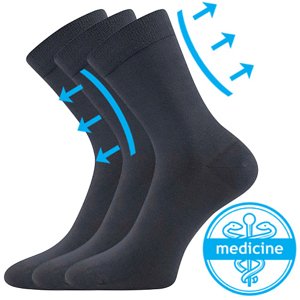 Ponožky LONKA Drmedik tmavosivé 3 páry 35-38 EU 119253