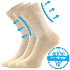 Ponožky LONKA Drmedik beige 3 páry 35-38 EU 119257