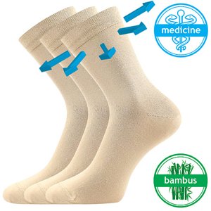 LONKA ponožky Drbambik beige 3 páry 35-38 EU 119278