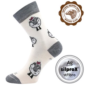 VOXX vlnené ponožky biele 1 pár 35-38 EU 119472