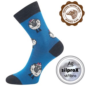 VOXX vlnené ponožky tyrkysové 1 pár 35-38 EU 119473
