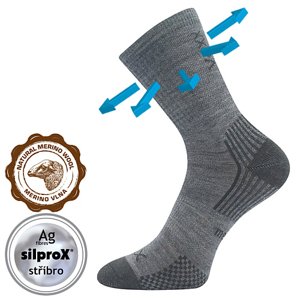 Ponožky VOXX Optimalik svetlo šedé 3 páry 25-29 EU 119930