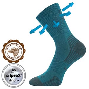 Ponožky VOXX Optimalik modro-zelené 3 páry 20-24 EU 119928