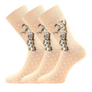 LONKA Foxana žirafie ponožky 3 páry 35-38 EU 119967