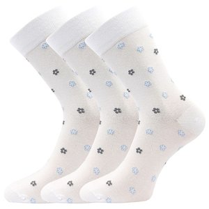 Ponožky LONKA Flowrana white 3 páry 35-38 EU 120095
