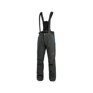 CXS TRENTON Pánske zimné softshellové nohavice čierno / modré 46 142000380646