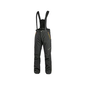 CXS TRENTON Pánske zimné softshellové nohavice čierno / žlté 50 142000381650