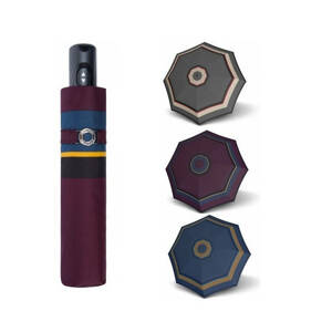 Doppler Magic Carbonsteel LONDON Dámsky skladací plne automatický dáždnik vínová 744765L02