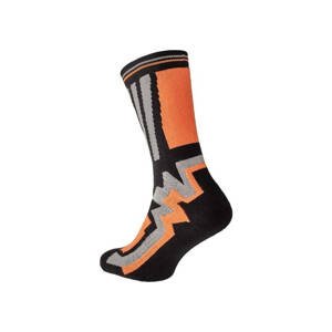 KNOXFIELD LONG Ponožky čierna / oranžová 39-40 03160041C1739