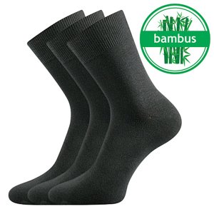 Ponožky LONKA Badon-a tmavo šedé 3 páry 35-38 100149