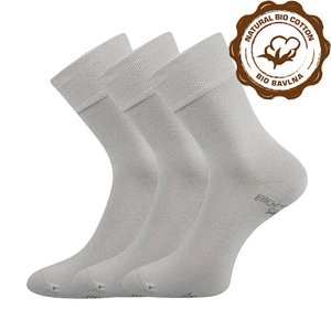 Ponožky LONKA Bioban BIO bavlna svetlosivá 3 páry 43-46 100207