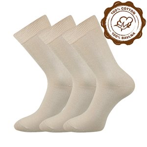 BOMA ponožky Blažej beige 3 páry 49-50 100241