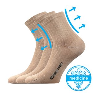 Ponožky LONKA Demedik beige 3 páry 43-46 110460