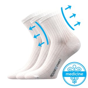 Ponožky LONKA Demedik white 3 páry 35-38 110447