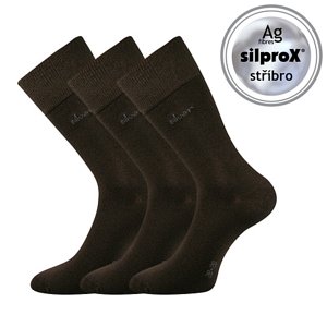 Ponožky LONKA Desilve hnedé 3 páry 35-38 100533