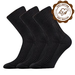 BOMA ponožky Pepina čierne 3 páry 38-39 109137